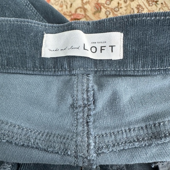 LOFT Women's Dark Blue Straight Leg Cords - Picture 3 of 3